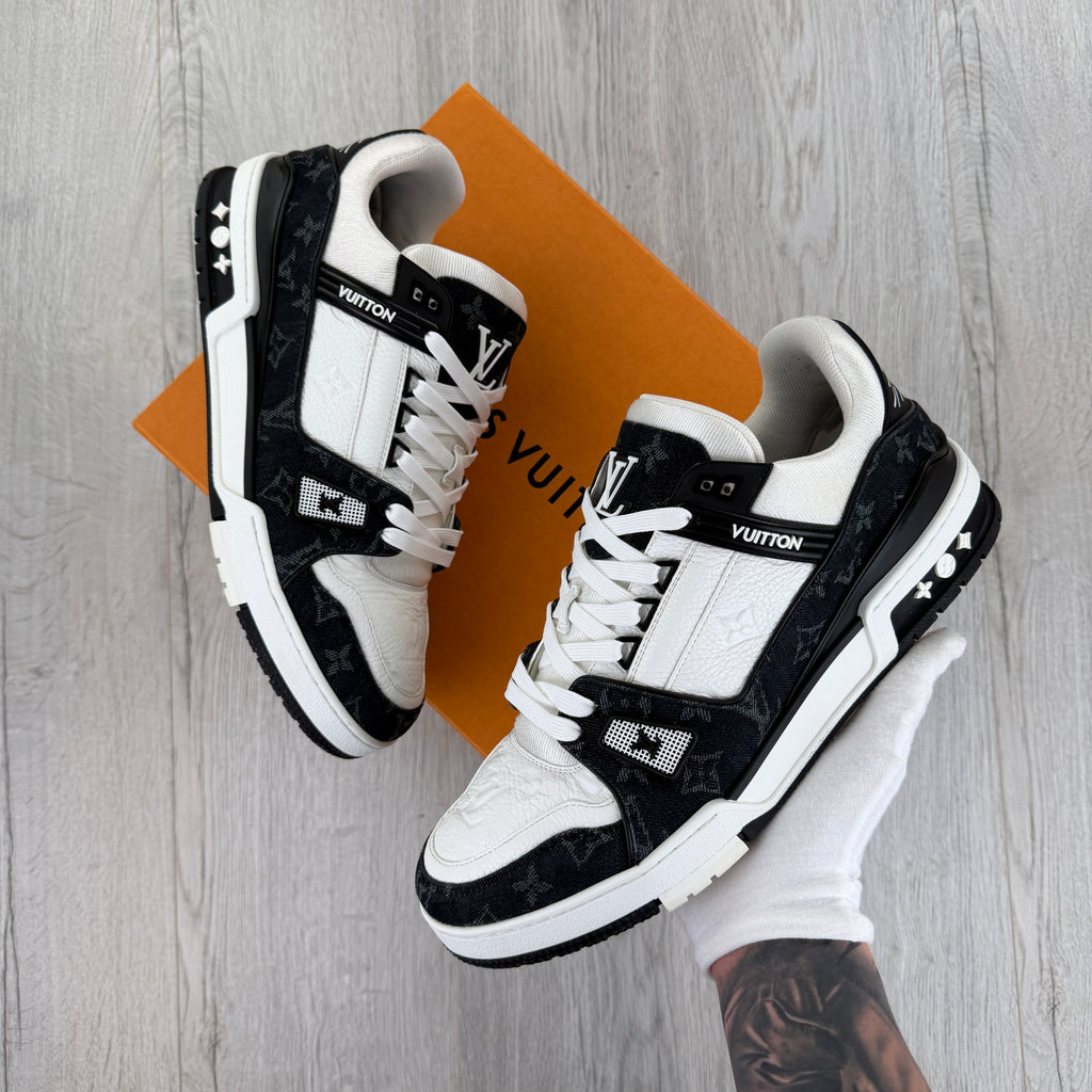 Louis Vuitton Men’s Black & White Low Trainers - Uk 11 (Fit 11.5)