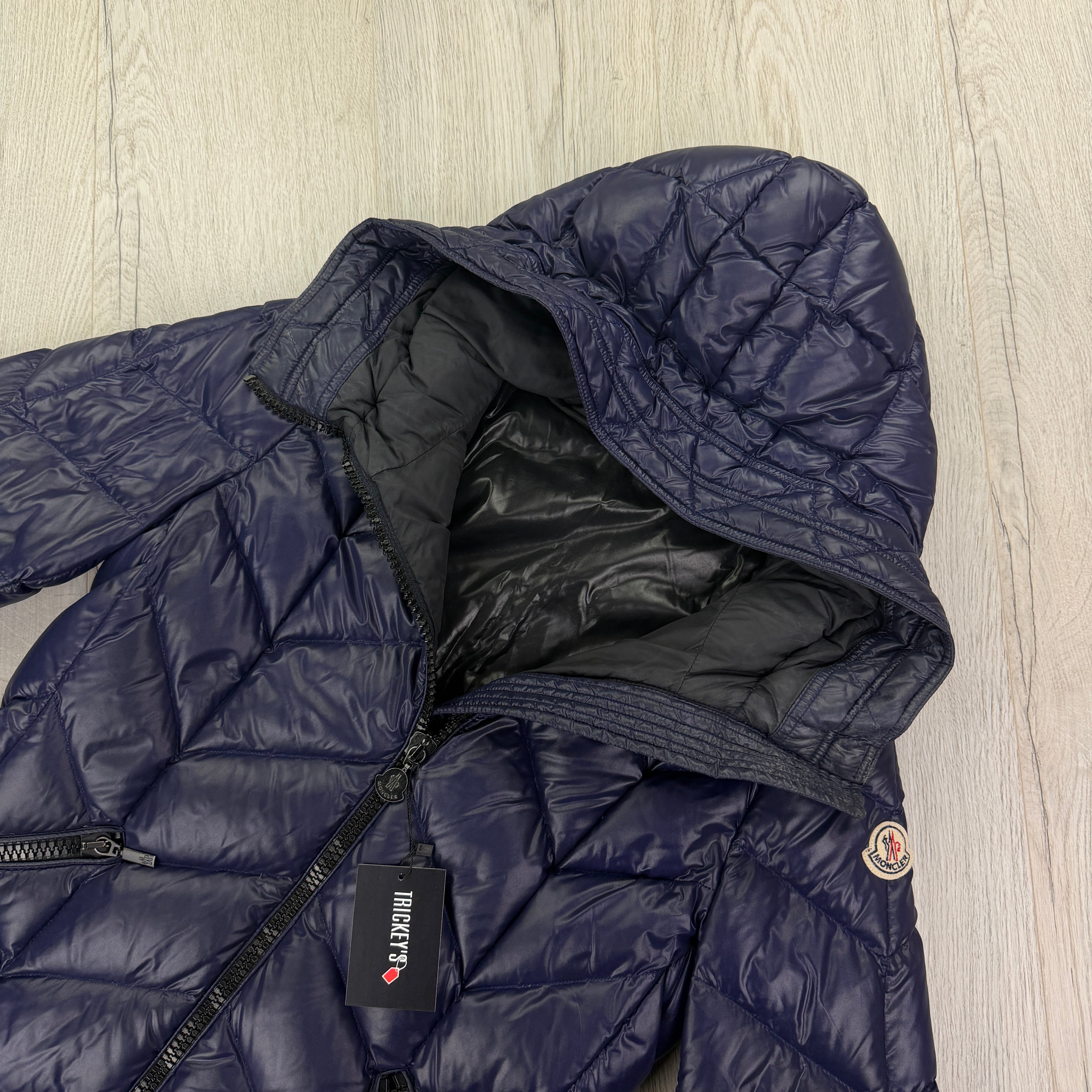 Moncler Women’s Badete Navy Zip-up Jacket - Size 4