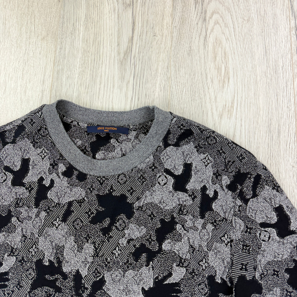 Louis Vuitton Men's Camo Jacquard T-shirt