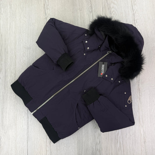Moose Knuckles Junior Purple Parker Jacket - XL (Aged 12-16)