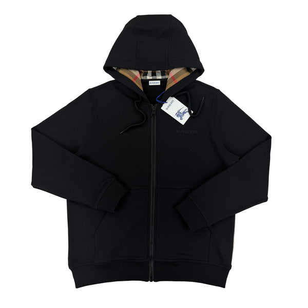 Burberry Men’s Black Zip-up Hoodie - Large