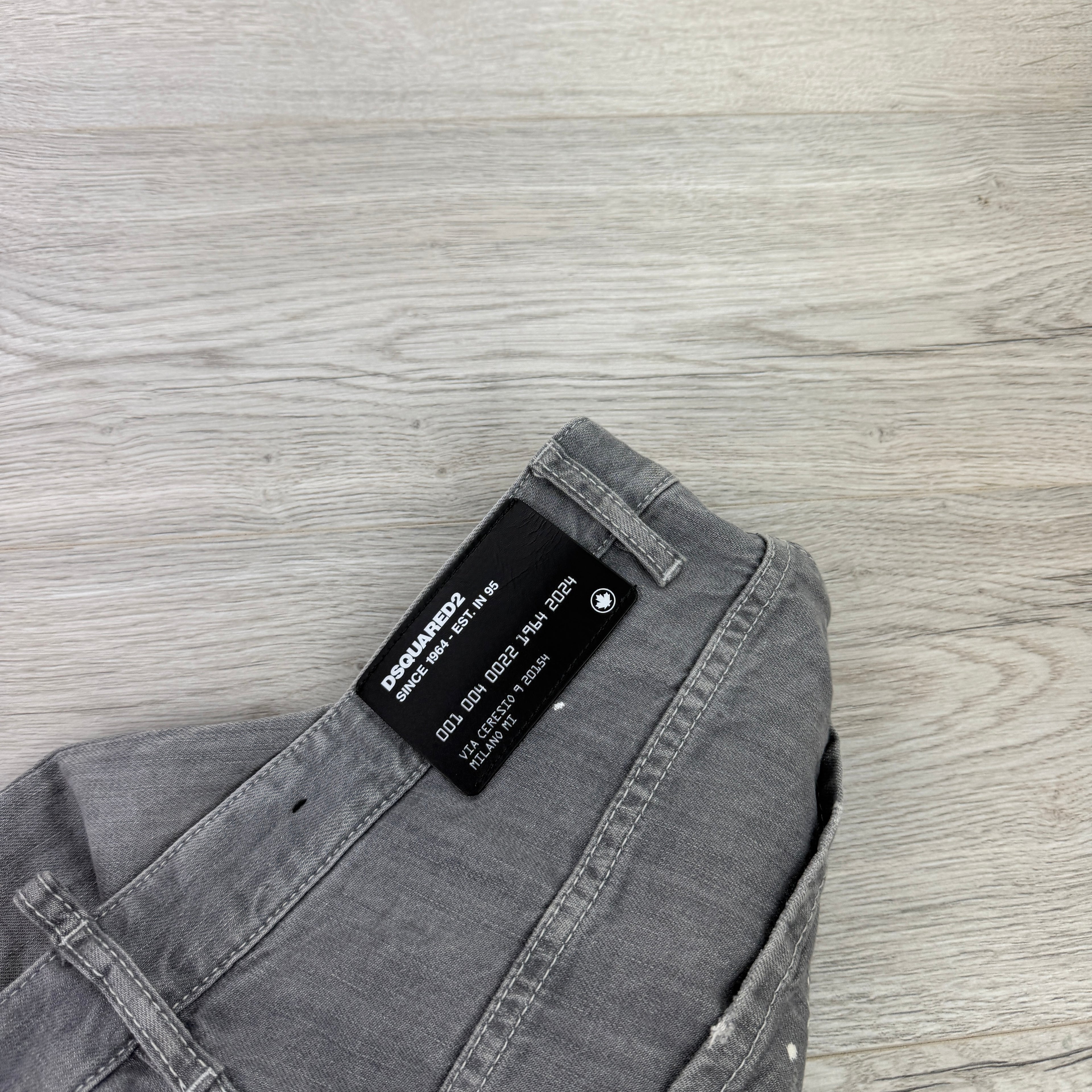 Dsquared2 Men’s Grey Distressed Jeans - 50 (Uk 32/33)