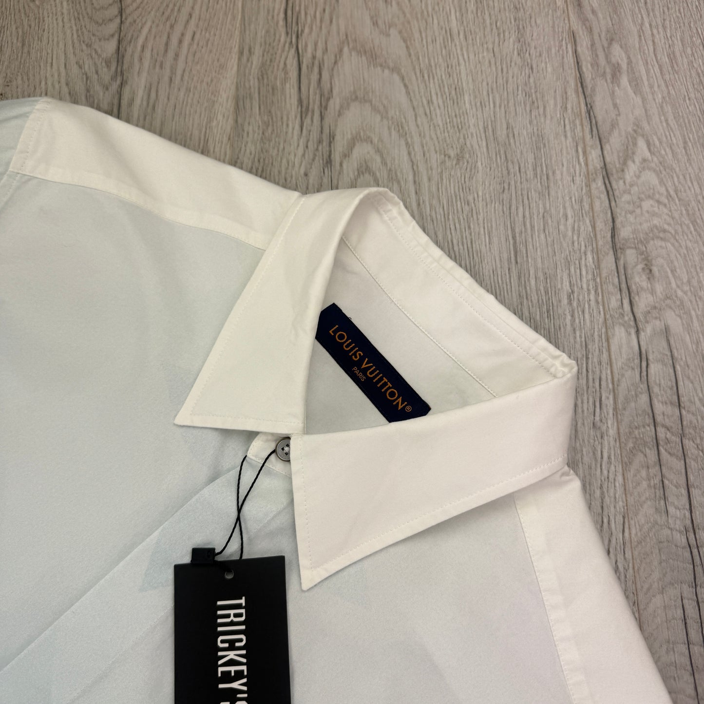 Louis Vuitton Baby Blue Monogram Printed Long-Sleeved Cotton Poplin Shirt - Medium