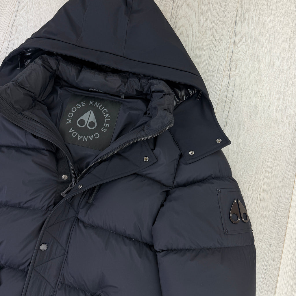 Moose Knuckles Men’s Black Down Jacket - Medium