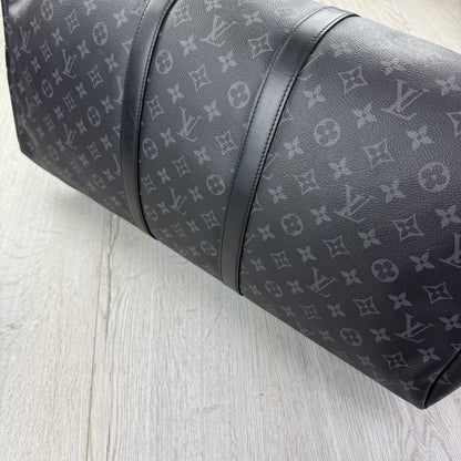 Louis Vuitton Men’s Black Monogram Keepal Bag - 55