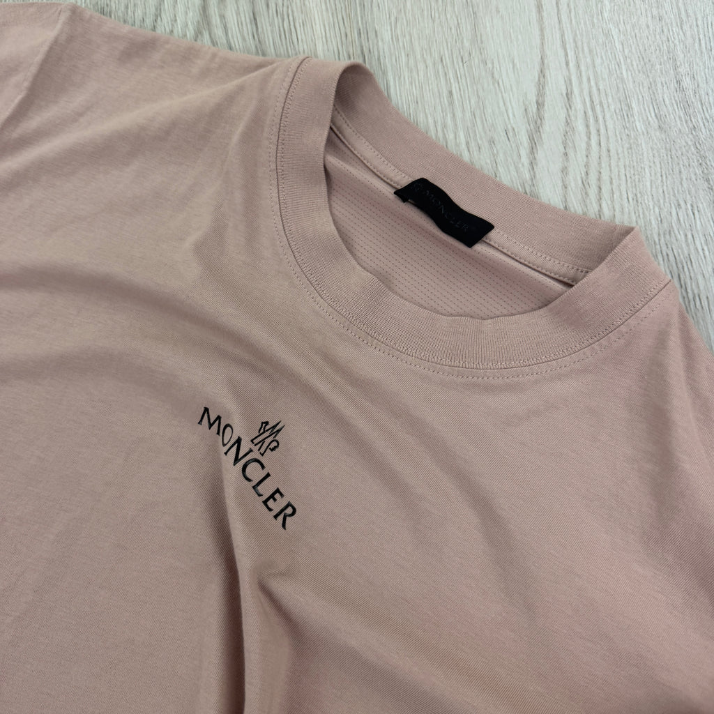 Moncler Men’s Pink T-shirt - Large