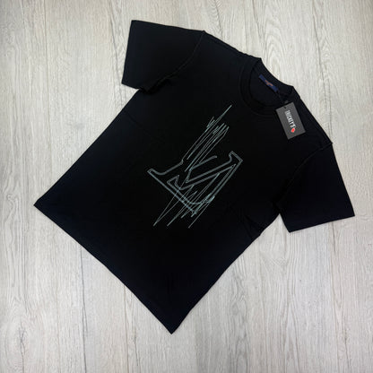 Louis Vuitton Men’s Black Frequency T-shirt - Small