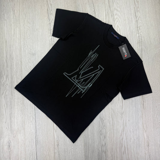 Louis Vuitton Men’s Black Frequency T-shirt - Small