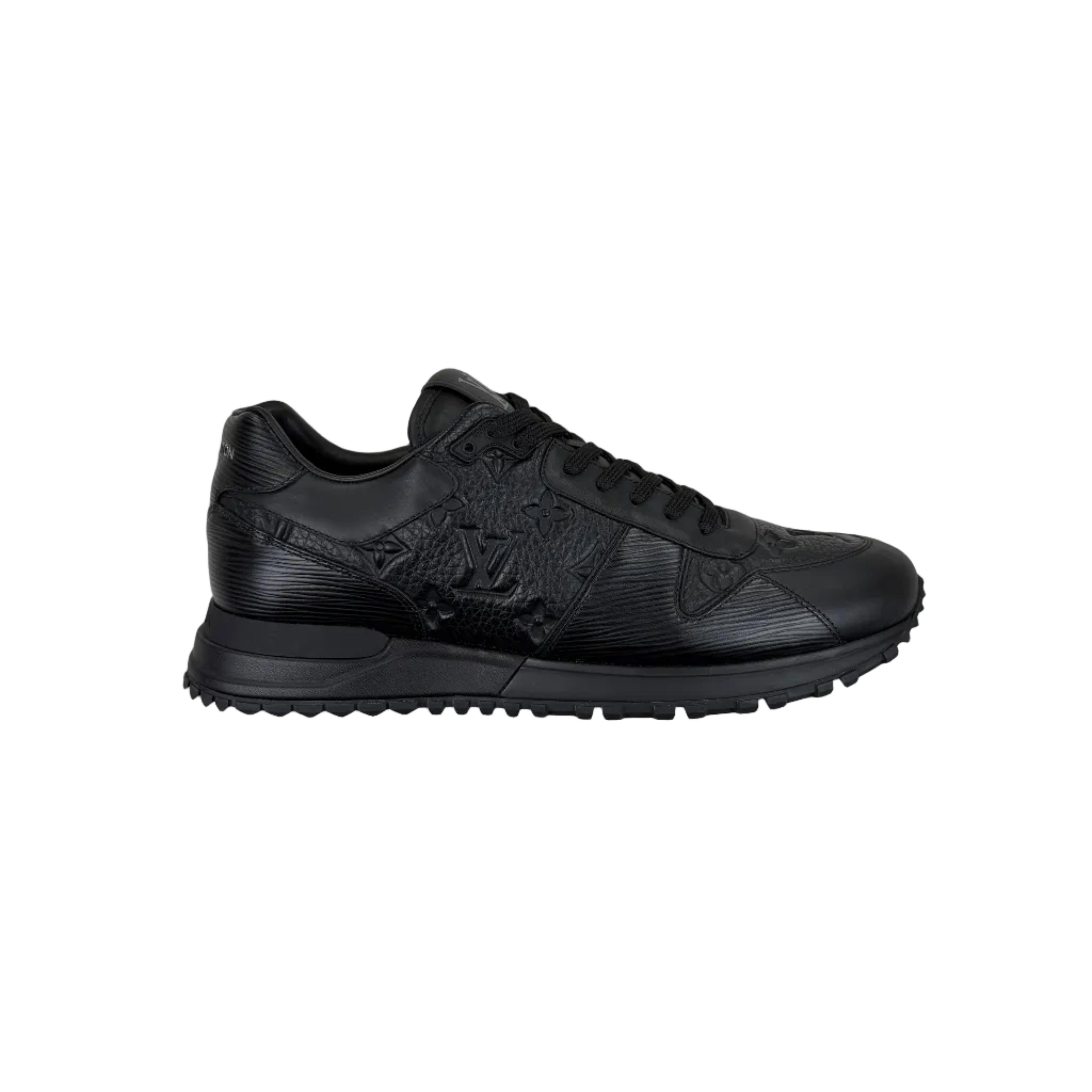 Louis Vuitton Men’s Black Leather Run Away Trainers - Uk 7