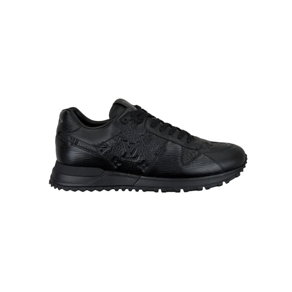 Louis Vuitton Men’s Black Leather Run Away Trainers - Uk 7
