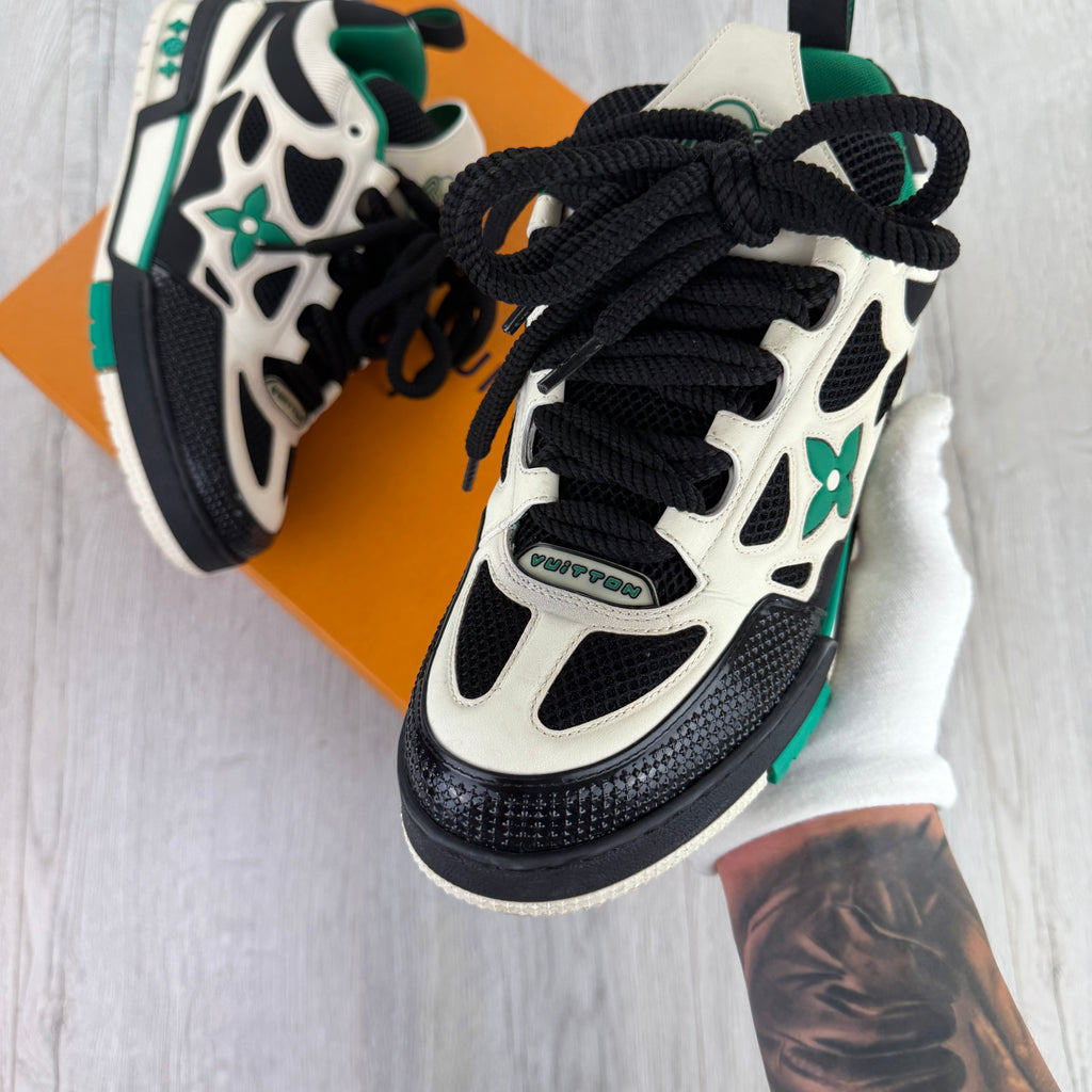 Louis Vuitton Men’s Black & Green Skate Trainers - Uk 7 (Fit Uk 8)