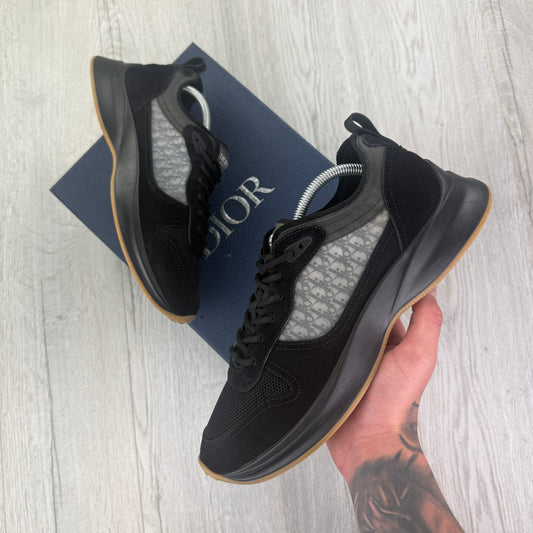 Dior B25 Men’s Black Suede Trainers - Uk 9.5