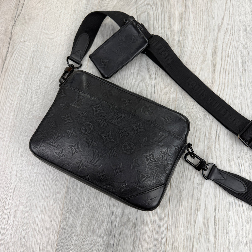 Louis Vuitton Men’s Shadow Black Monogram Duo Messenger Bag