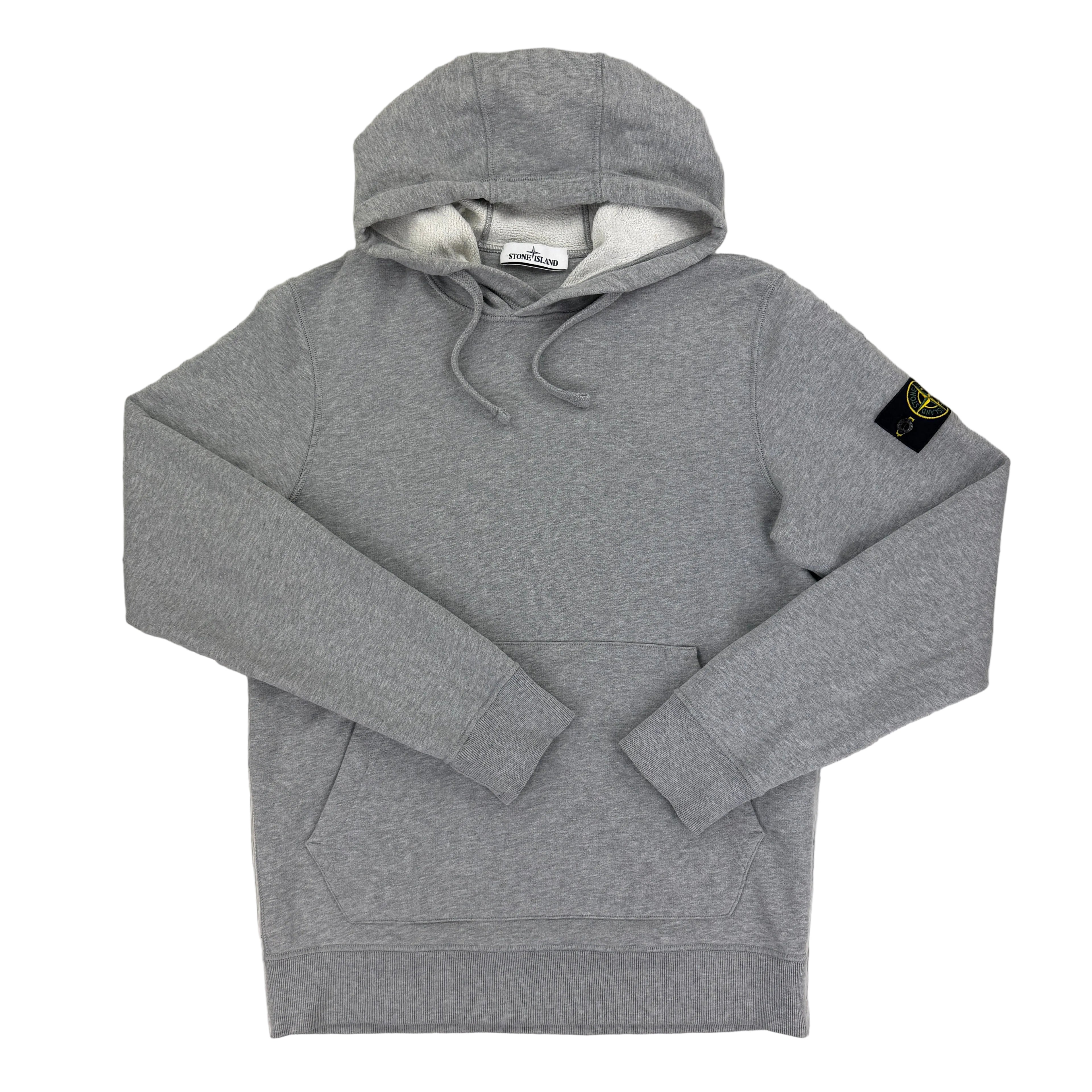Stone Island Men’s Grey Pullover Hoodie - Medium