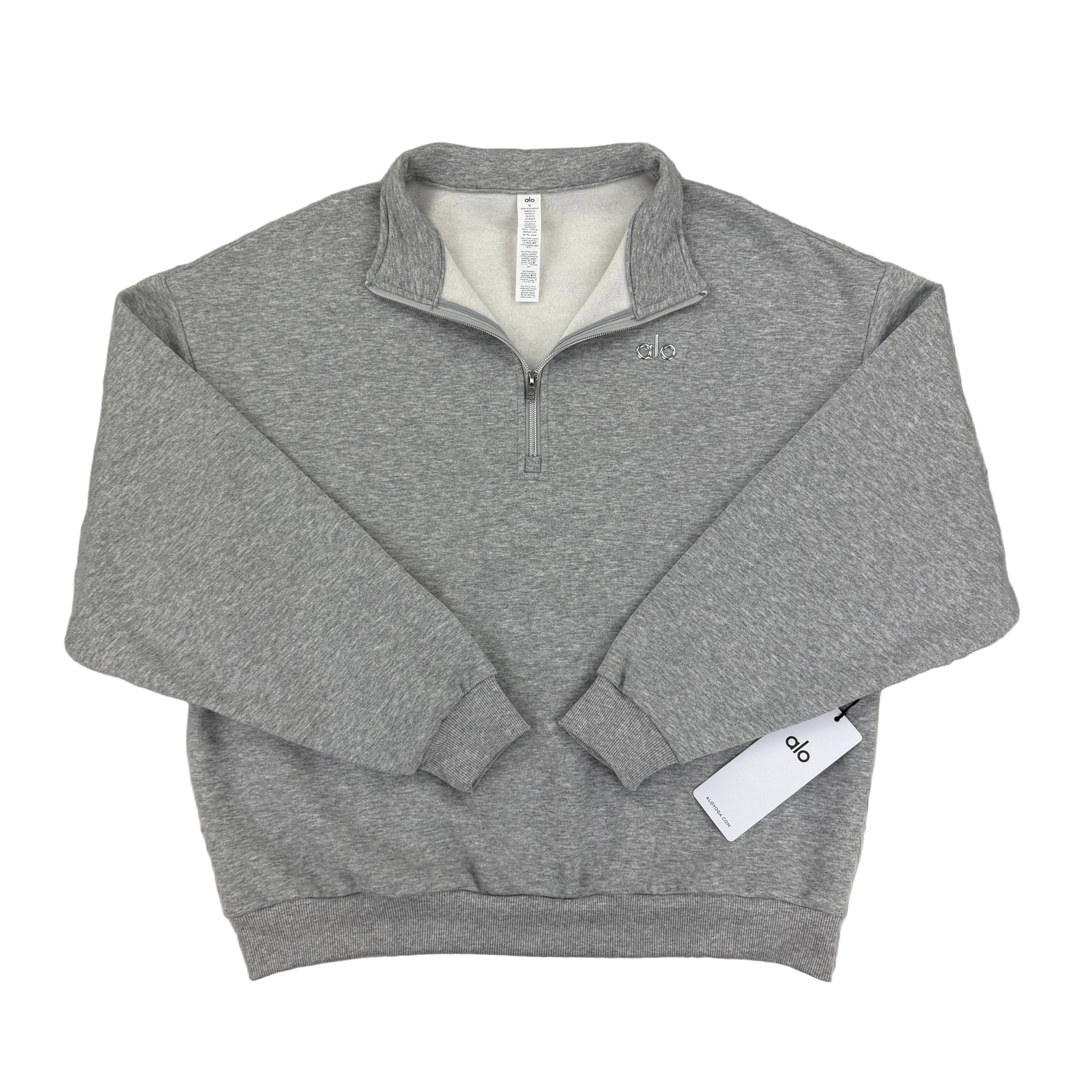 Alo Men’s Grey 1/4 Zip Fleece