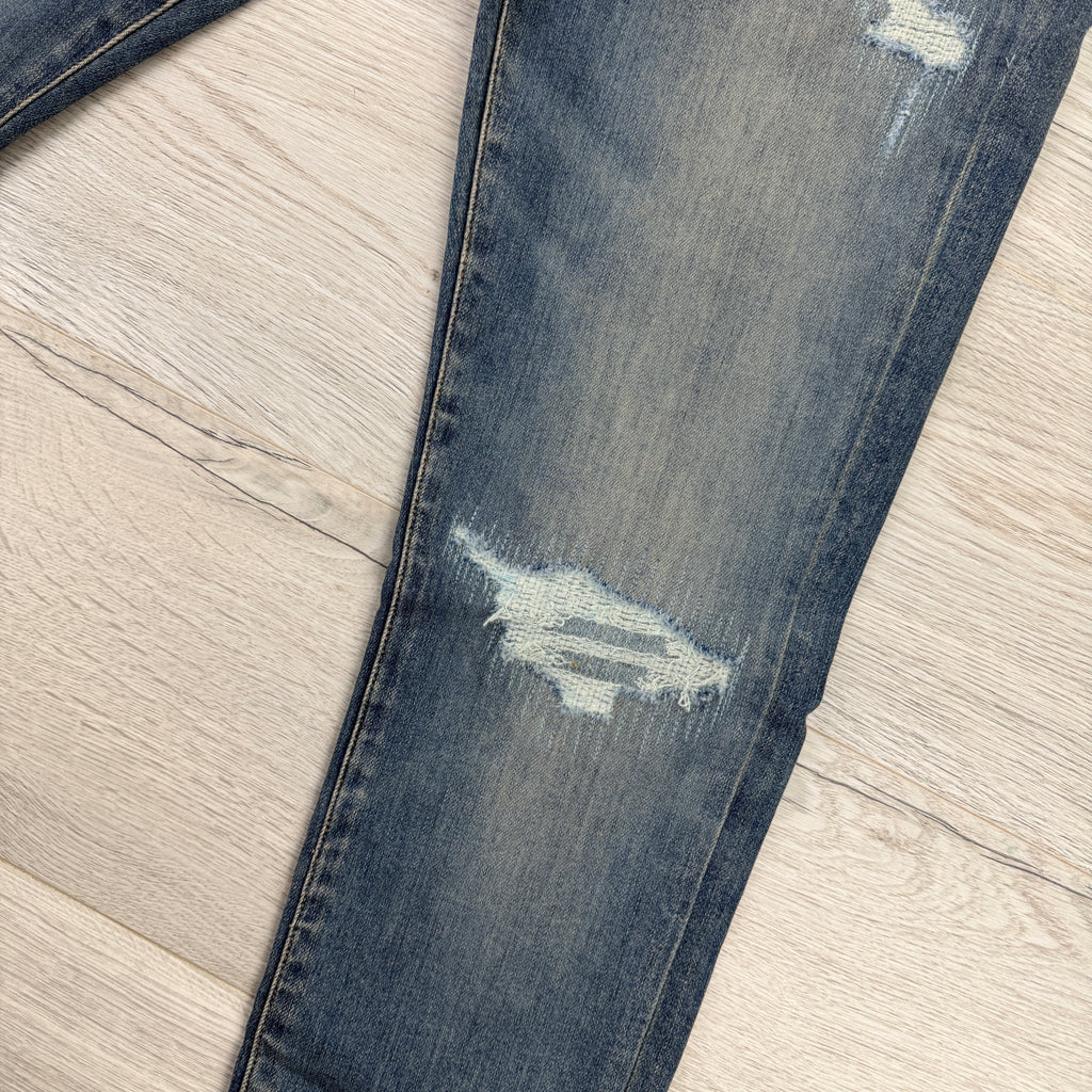 Amiri MX1 Men’s Blue Distressed Jeans