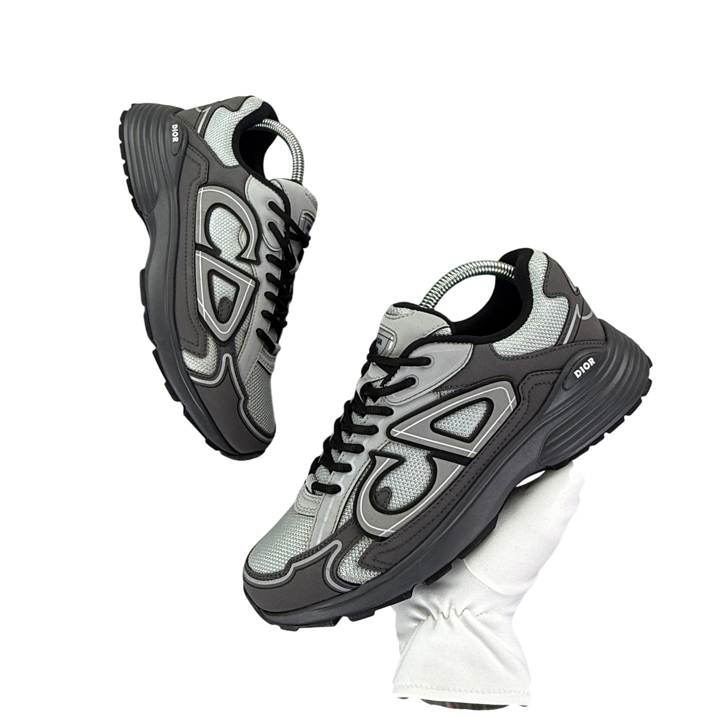 Dior B30 Men’s Dark Grey Anthracite Runners - 40 (Uk 6/6.5)