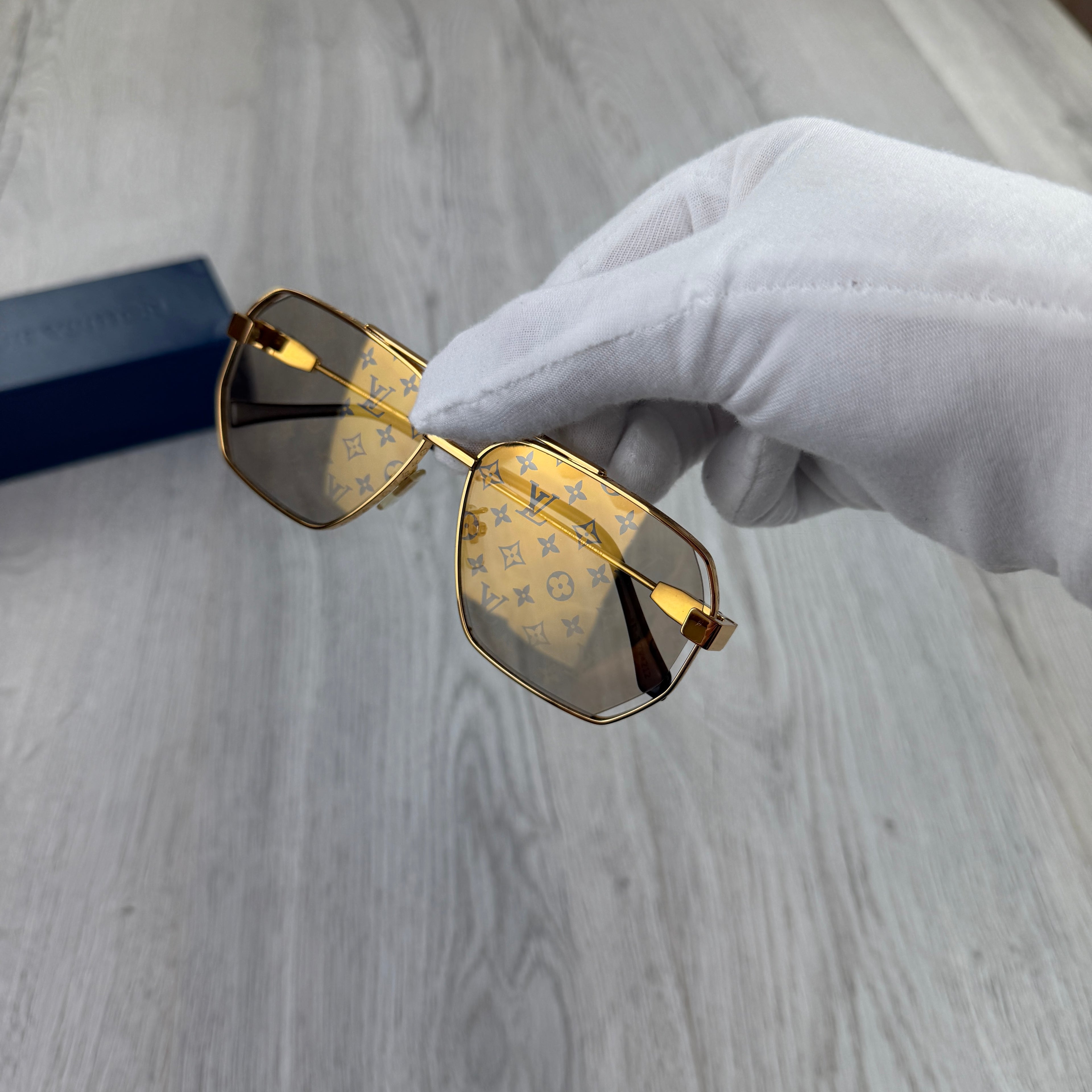 Louis Vuitton Men’s Gold Monogram Sunglasses