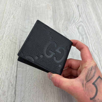 Gucci Men’s Black Jumbo GG Leather Wallet