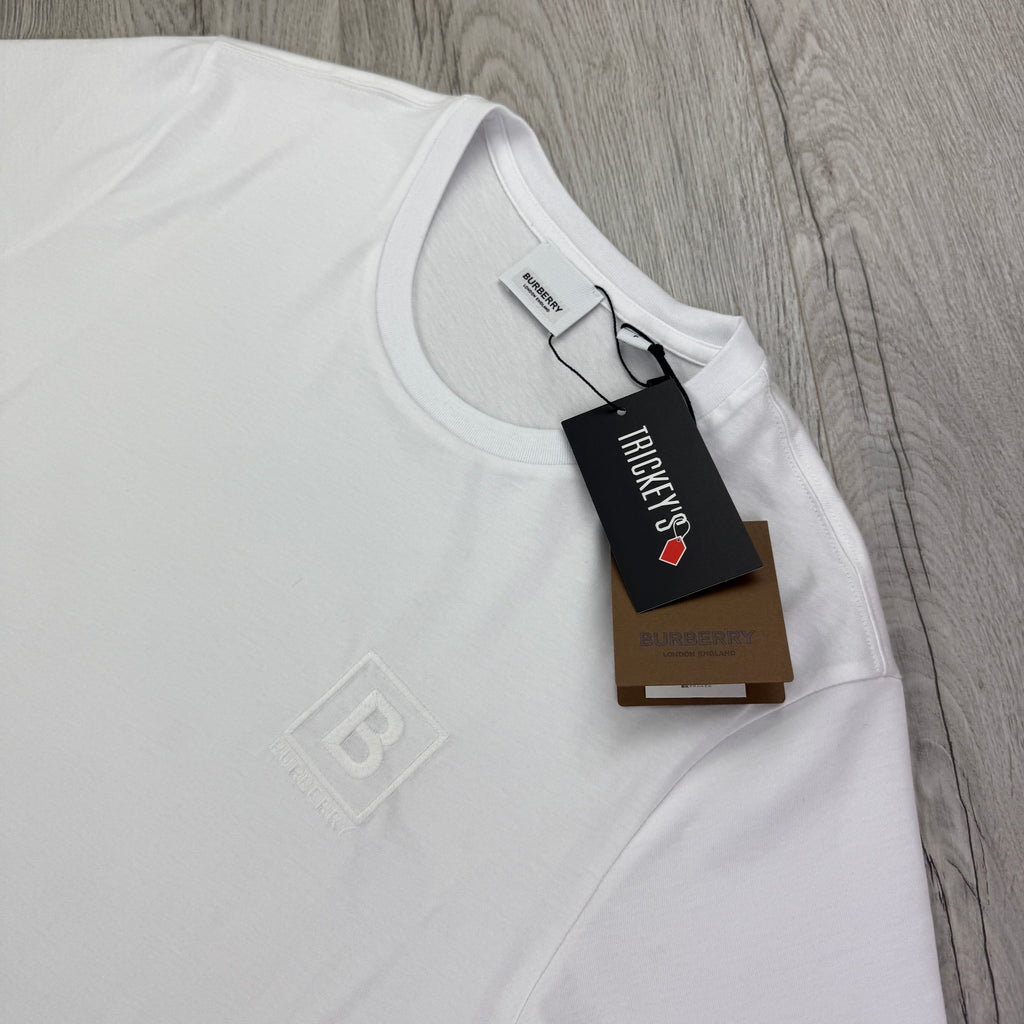Burberry Men’s Embroidered B Logo T-shirt - XL