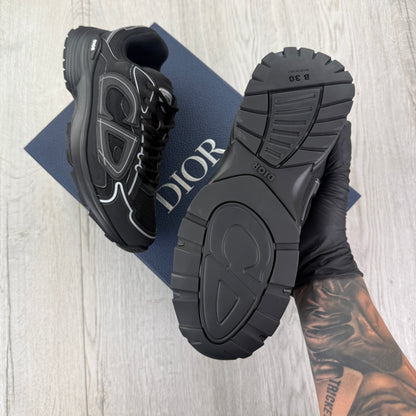 Dior B30 Men’s Triple Black Trainers - 41 (Fit Uk 7)