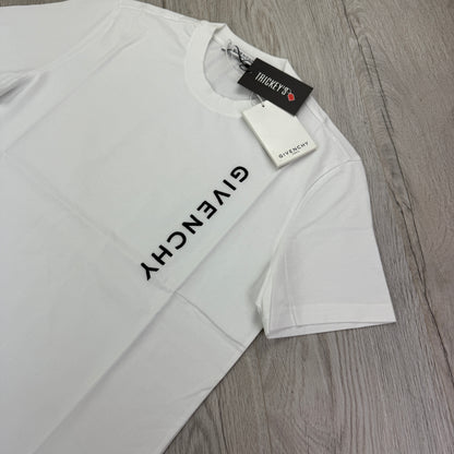 Givenchy Men’s White T-shirt Embroidered Logo
