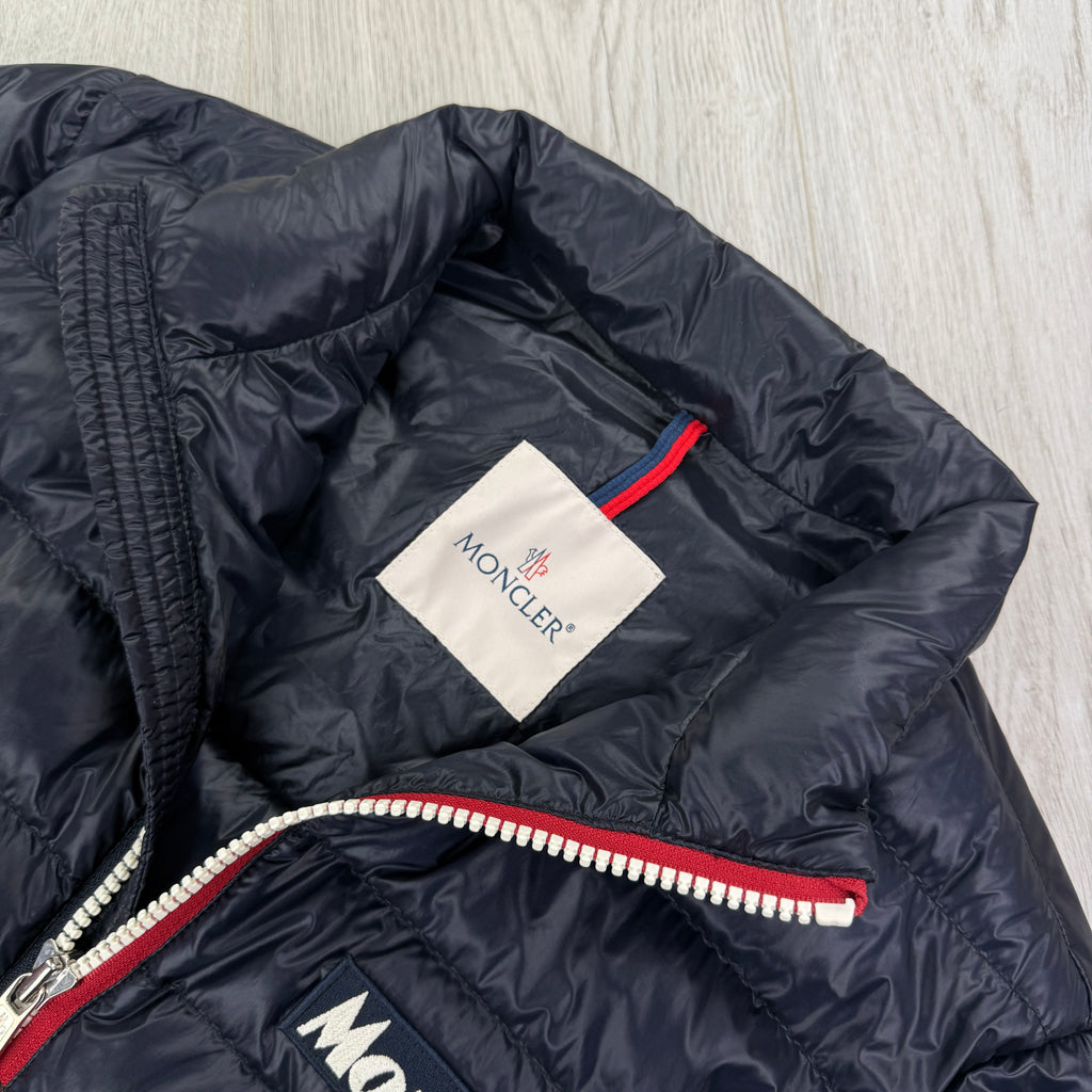 Moncler Men’s Navy Petichet Down Jacket - Size 1
