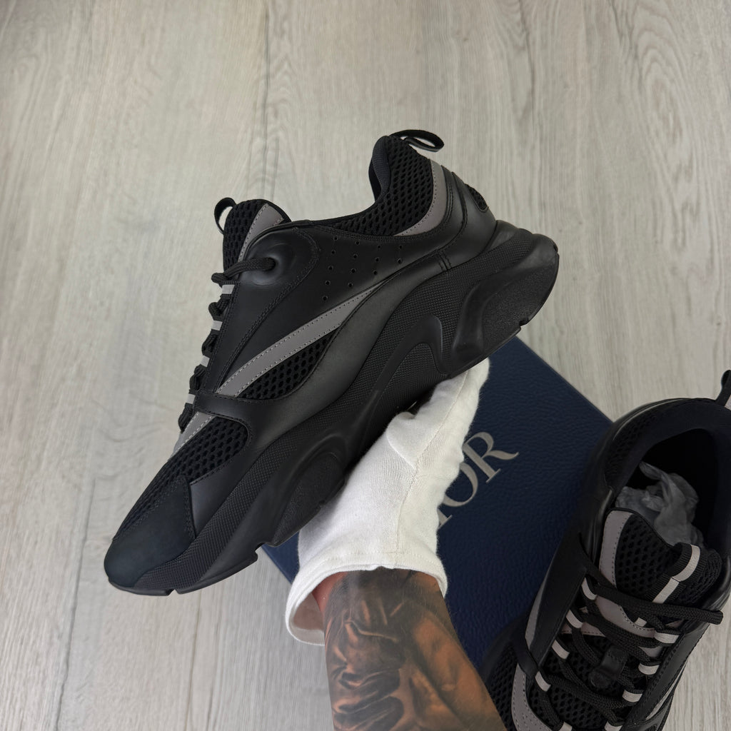 Dior B22 Men’s Triple Black Runners - 44 (Fit Uk 9/9.5)