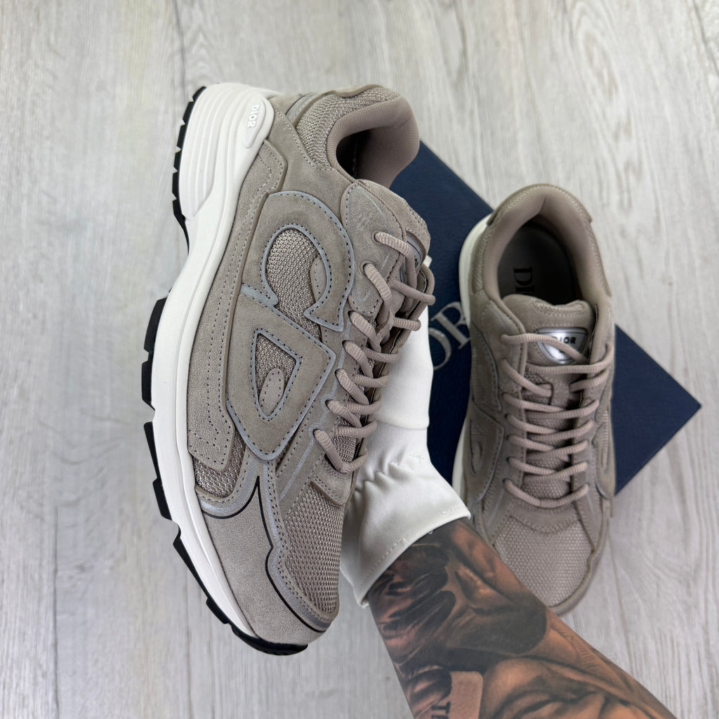 Dior B30 Men’s Full Suede Grey Trainers - 43.5 (Uk 9.5)