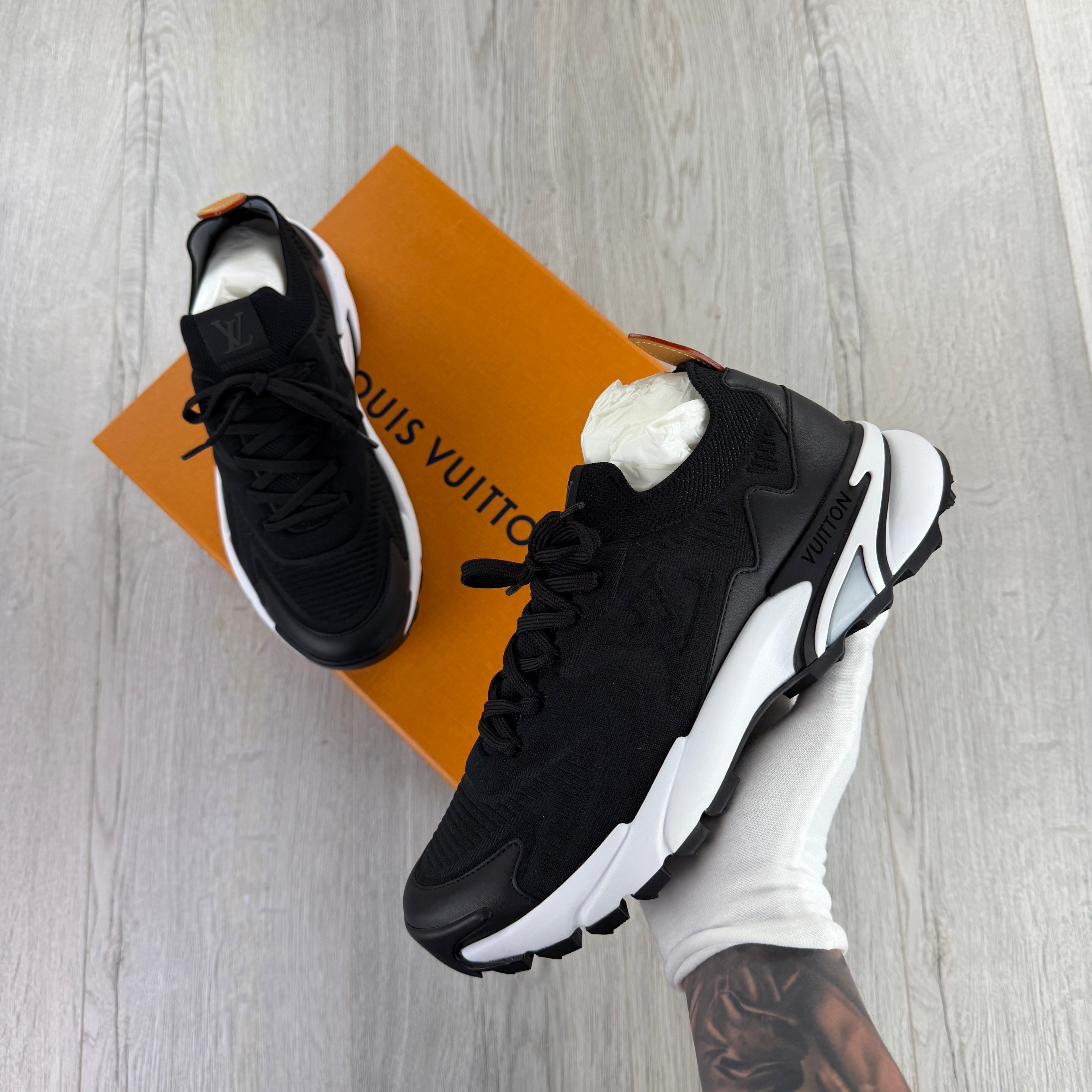 Louis Vuitton Men’s Black & White Tactic Trainers