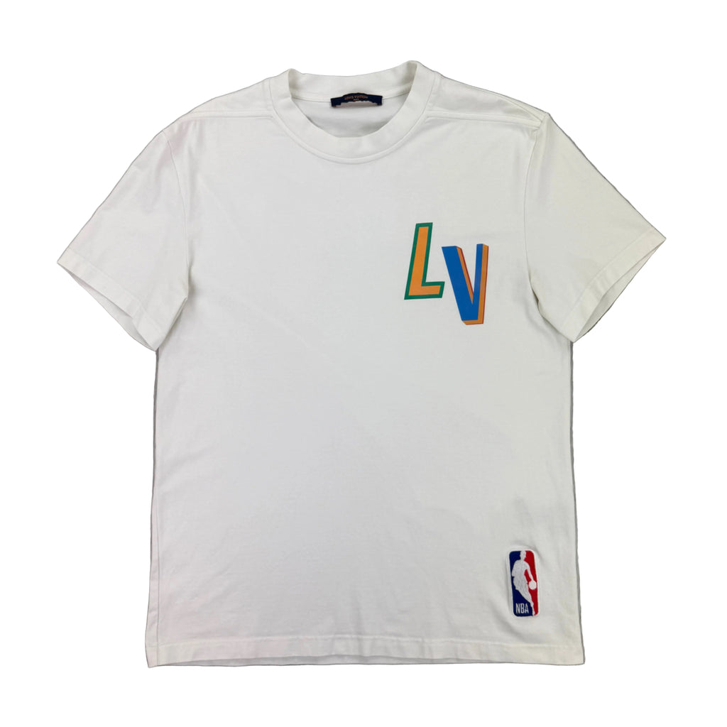 Louis Vuitton x NBA Men’s White T-shirt - Medium