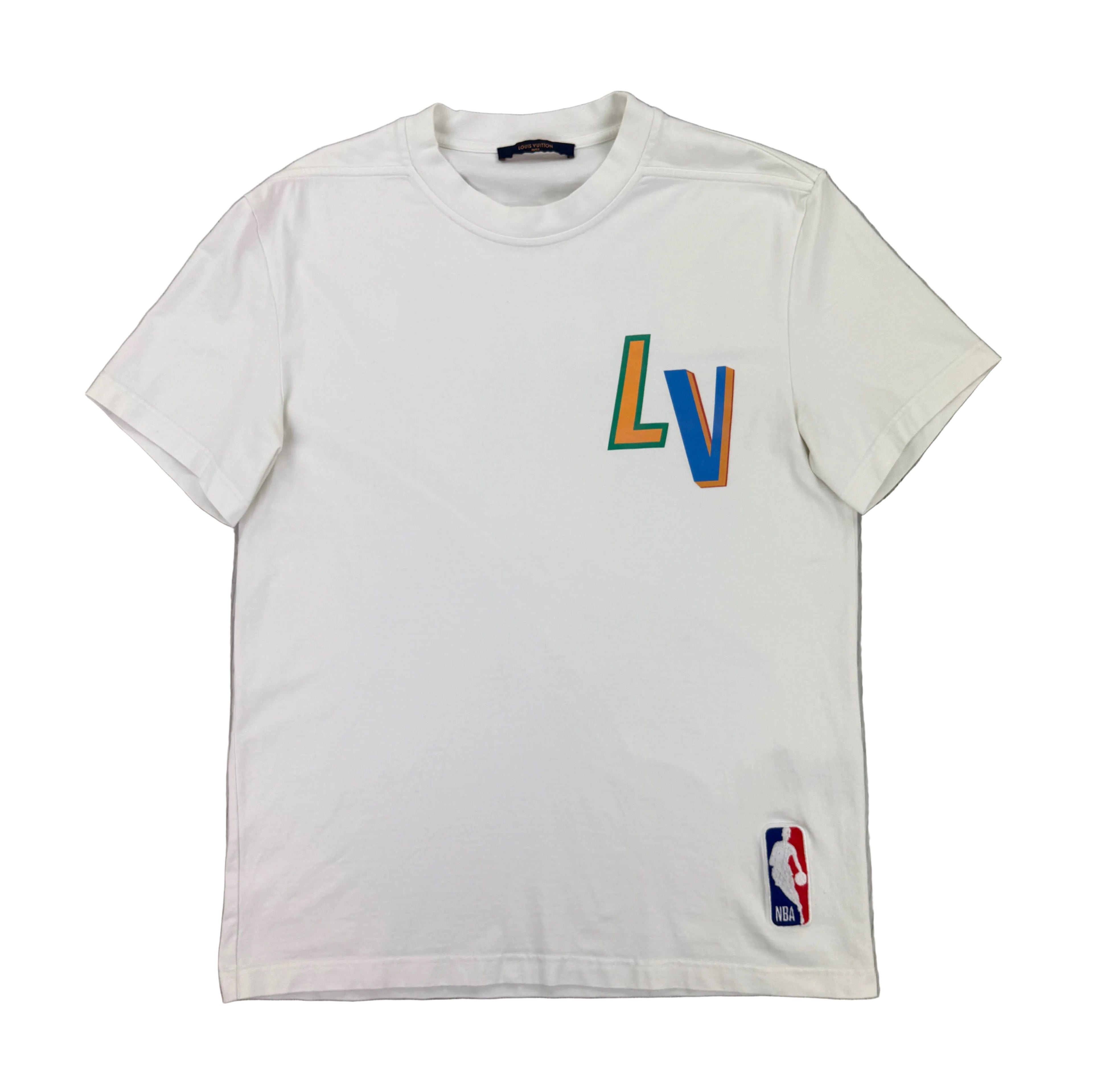 Louis Vuitton x NBA Men’s White T-shirt - Medium