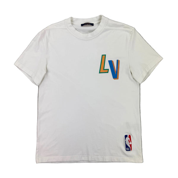 Louis Vuitton x NBA Men’s White T-shirt - Medium