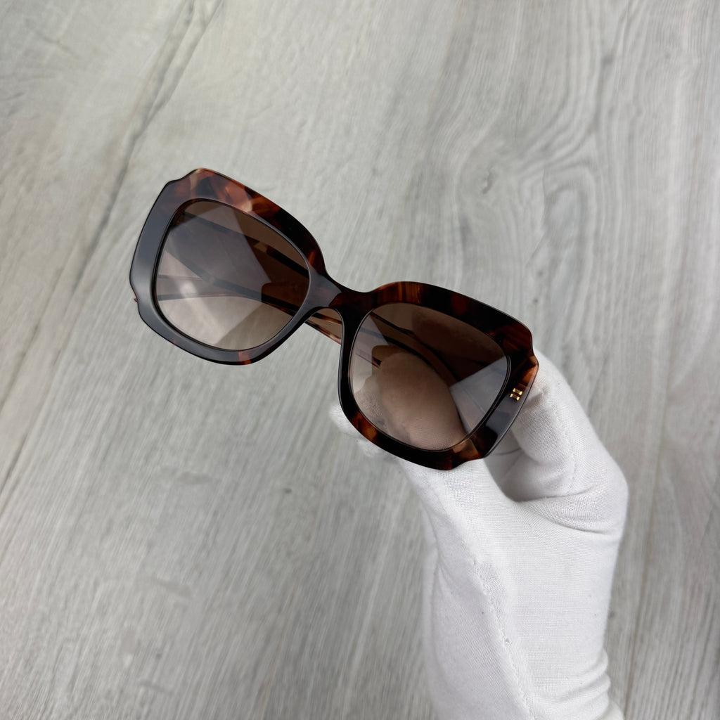 Prada Women’s Opaque Gradient Dark Brown Lenses Sunglasses