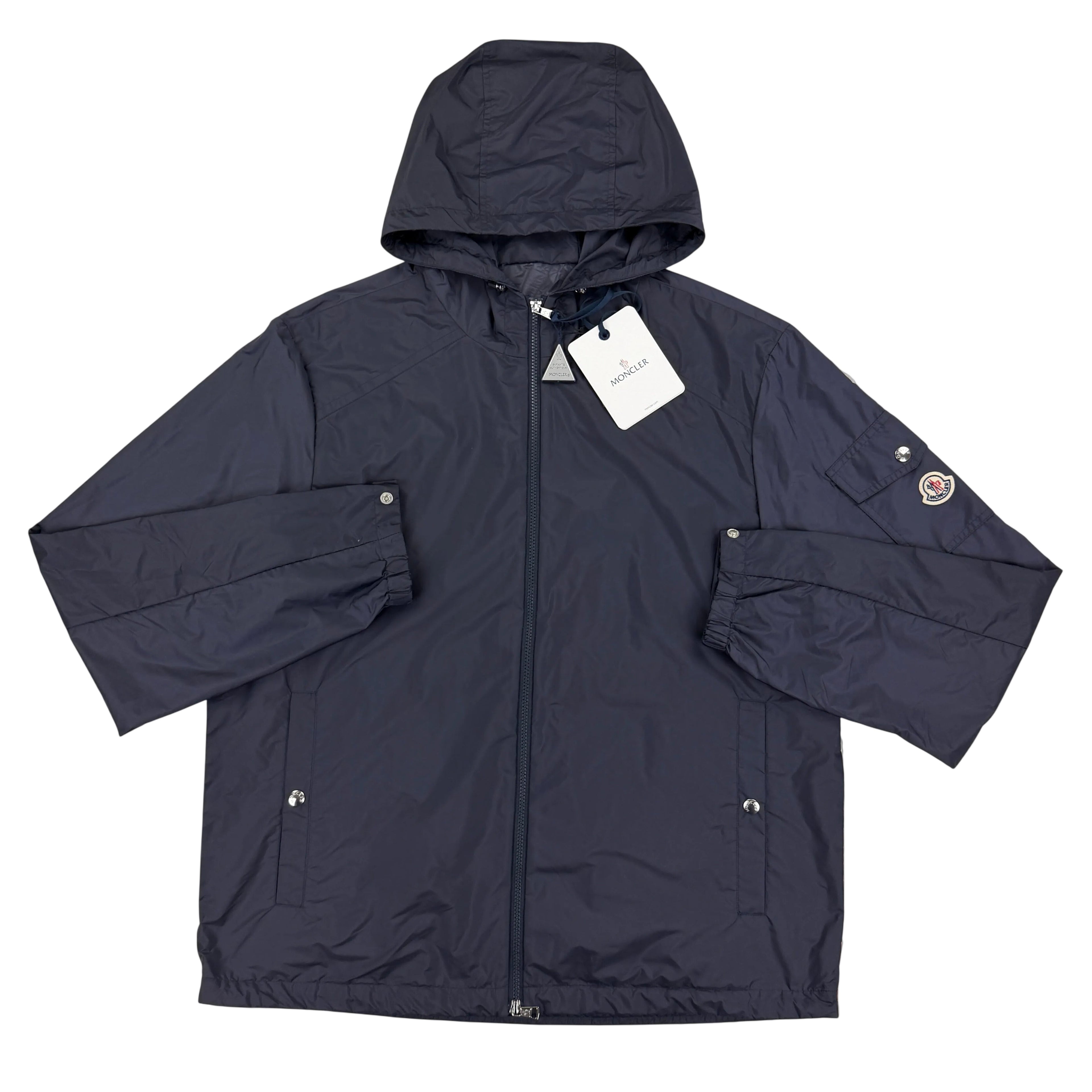 Moncler Men’s Zip-up Navy Windbreaker Jacket - Size 5