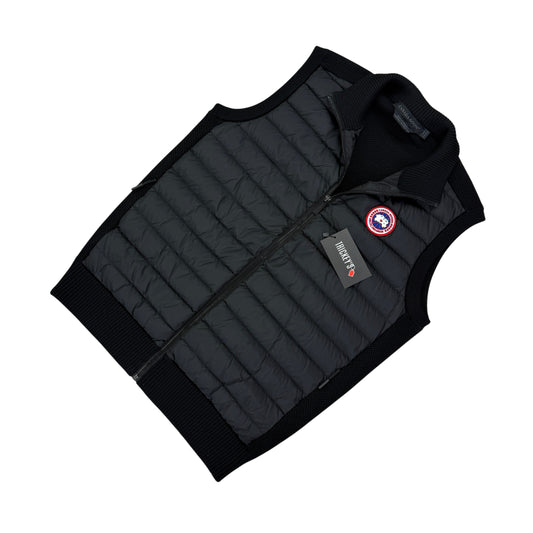 Canada Goose Men’s Black Knitted Vest Gilet - Large