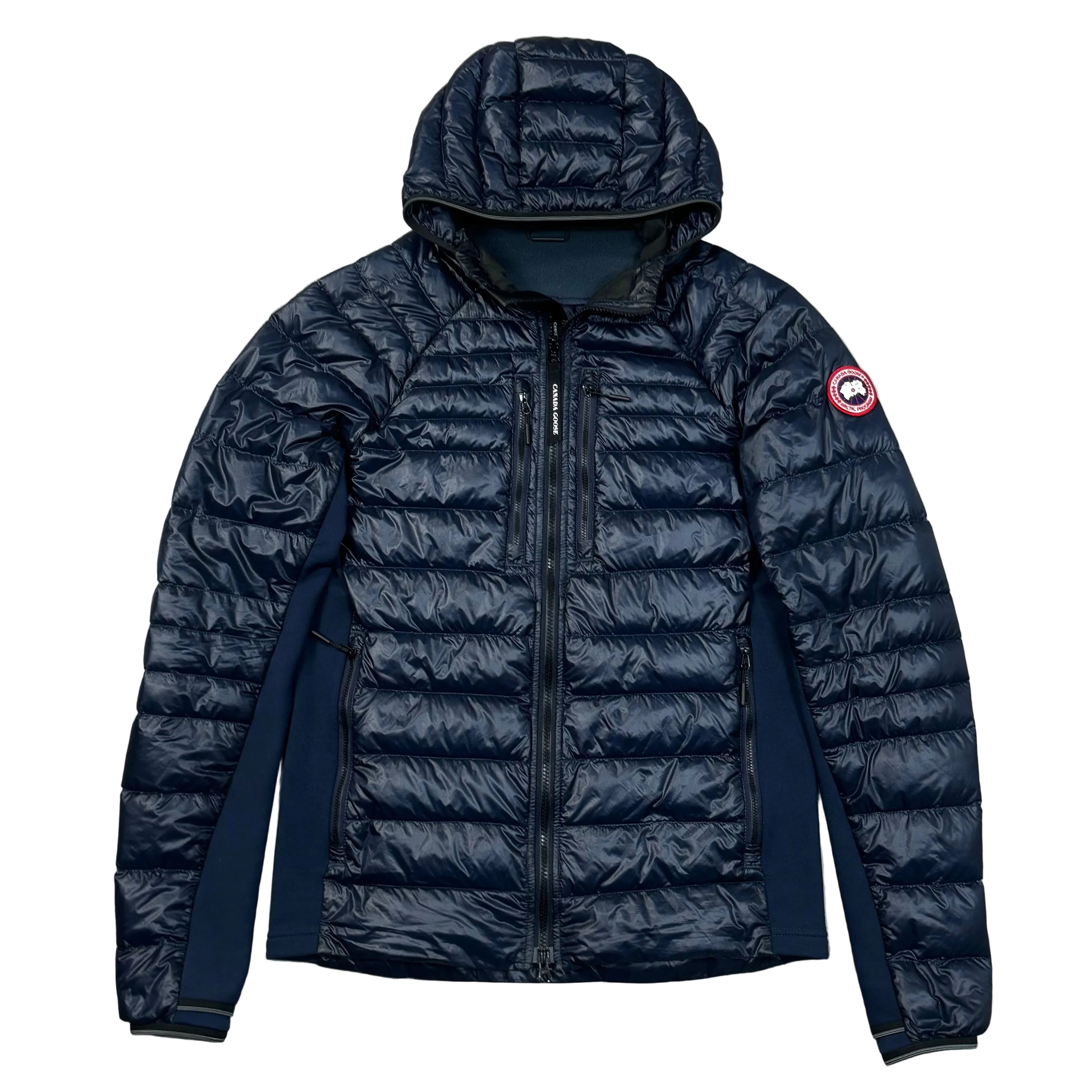 Canada Goose Men’s Navy Zip-up Hybridge Down Jacket - Medium