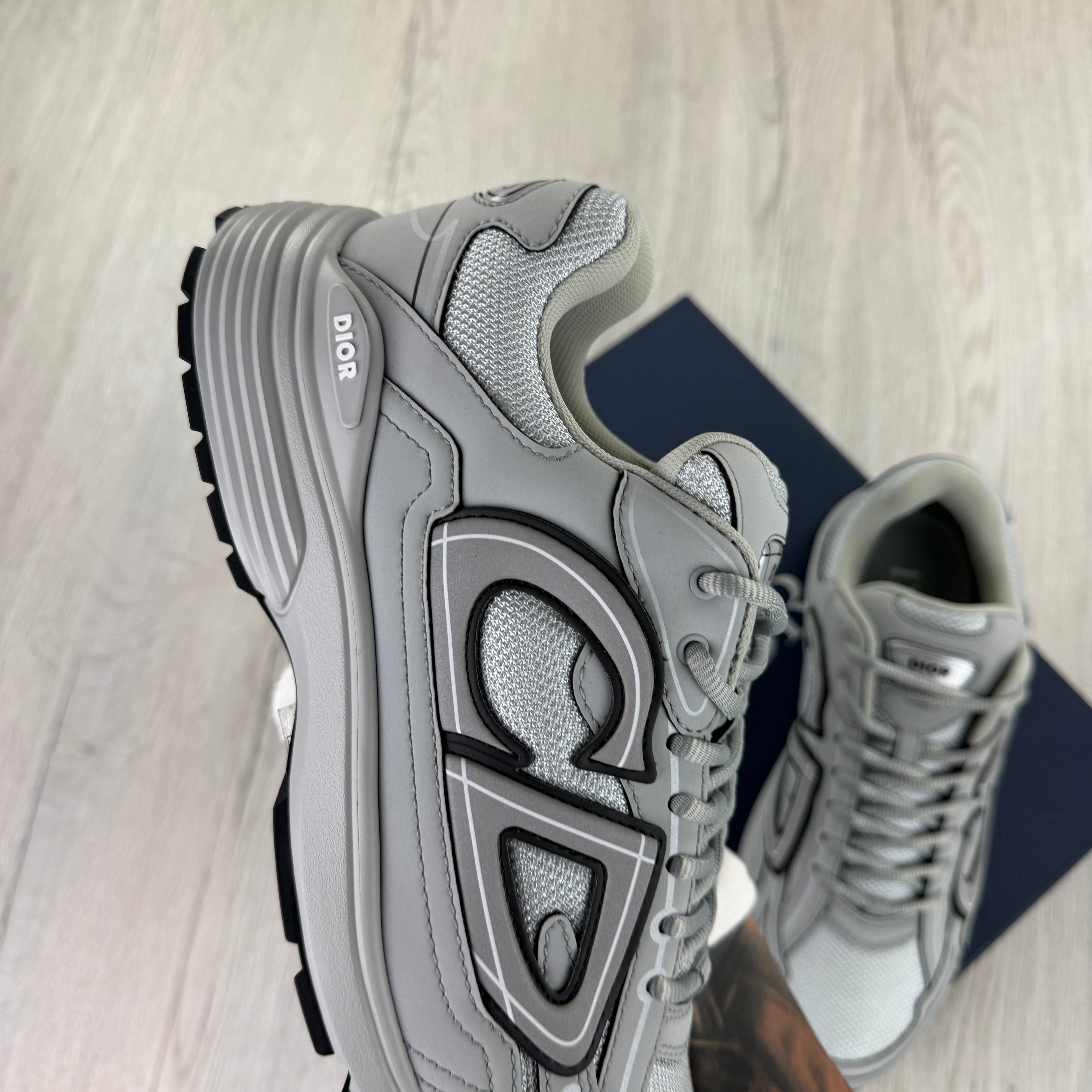 Dior B30 Men’s All Grey Trainers - 43 (Fit Uk 9)