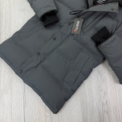 Canada Goose Men’s Graphite Carson Parka Jacket With Fur - XS