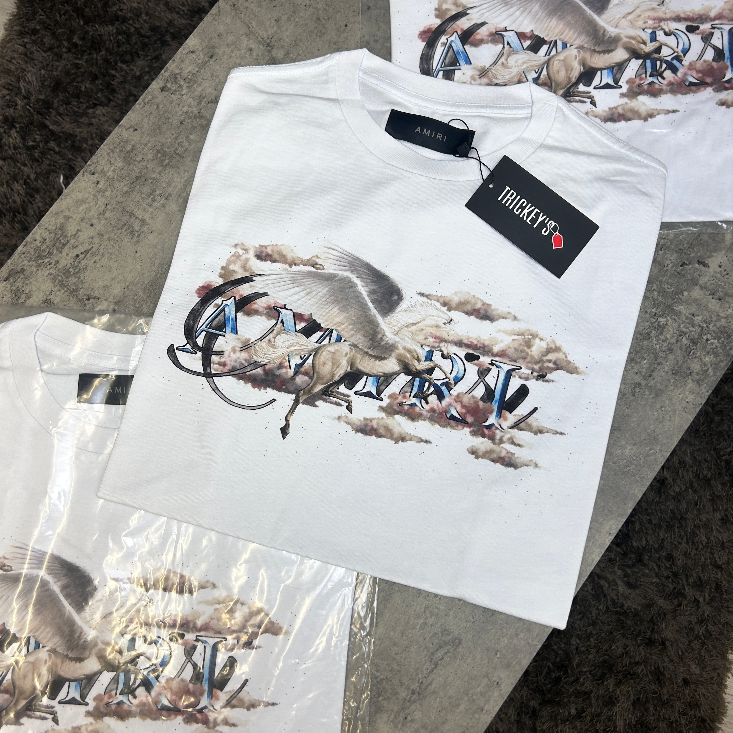 Amiri Men’s Pegasus White T-shirt