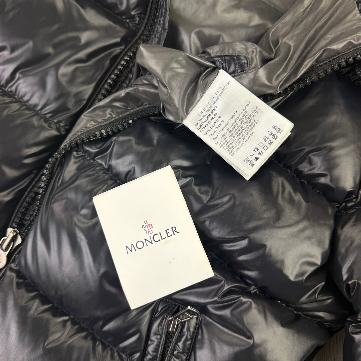 Moncler Men’s Black Maya Jacket - Size 2