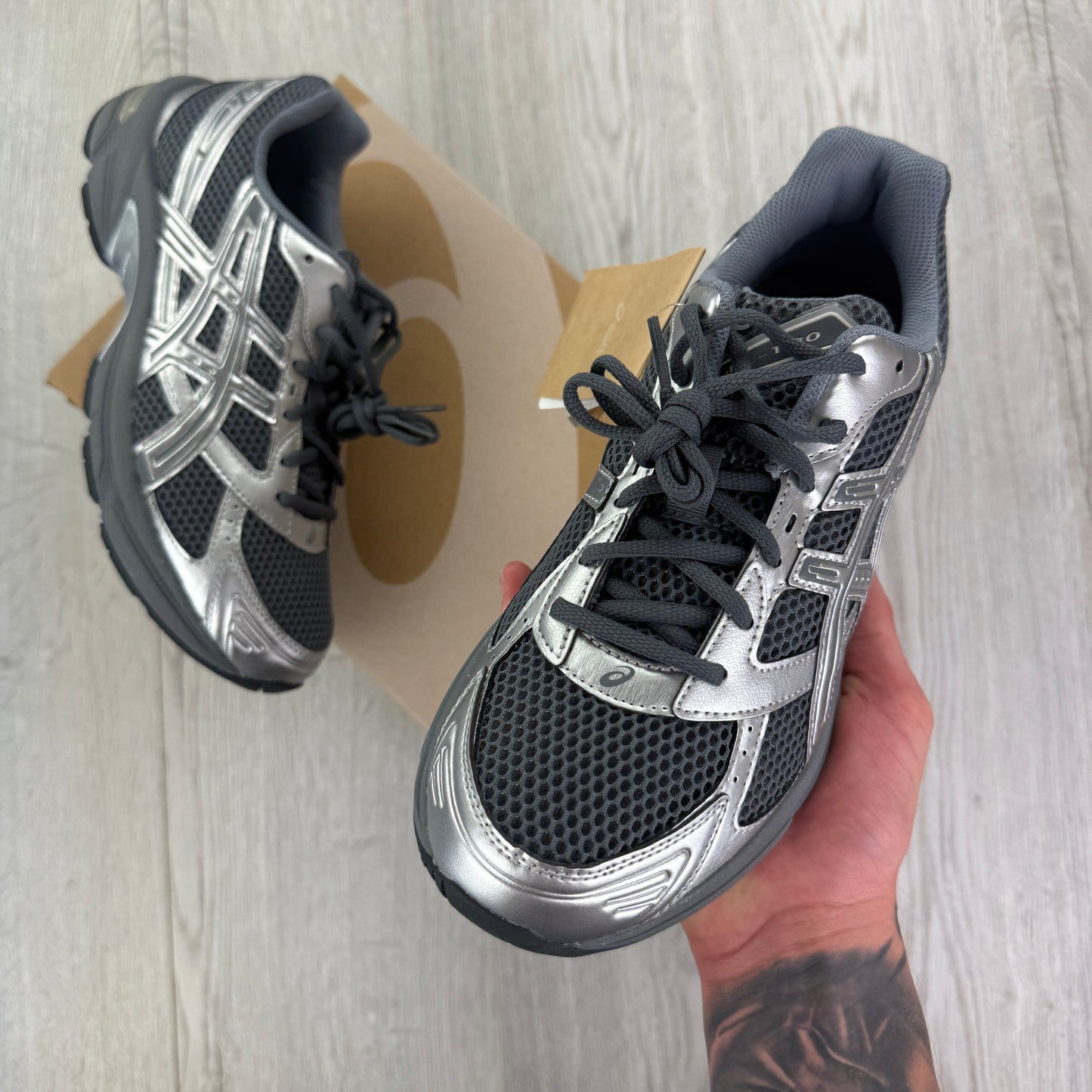 Asics Gel-1130 Steel Grey / Pure Silver Trainers