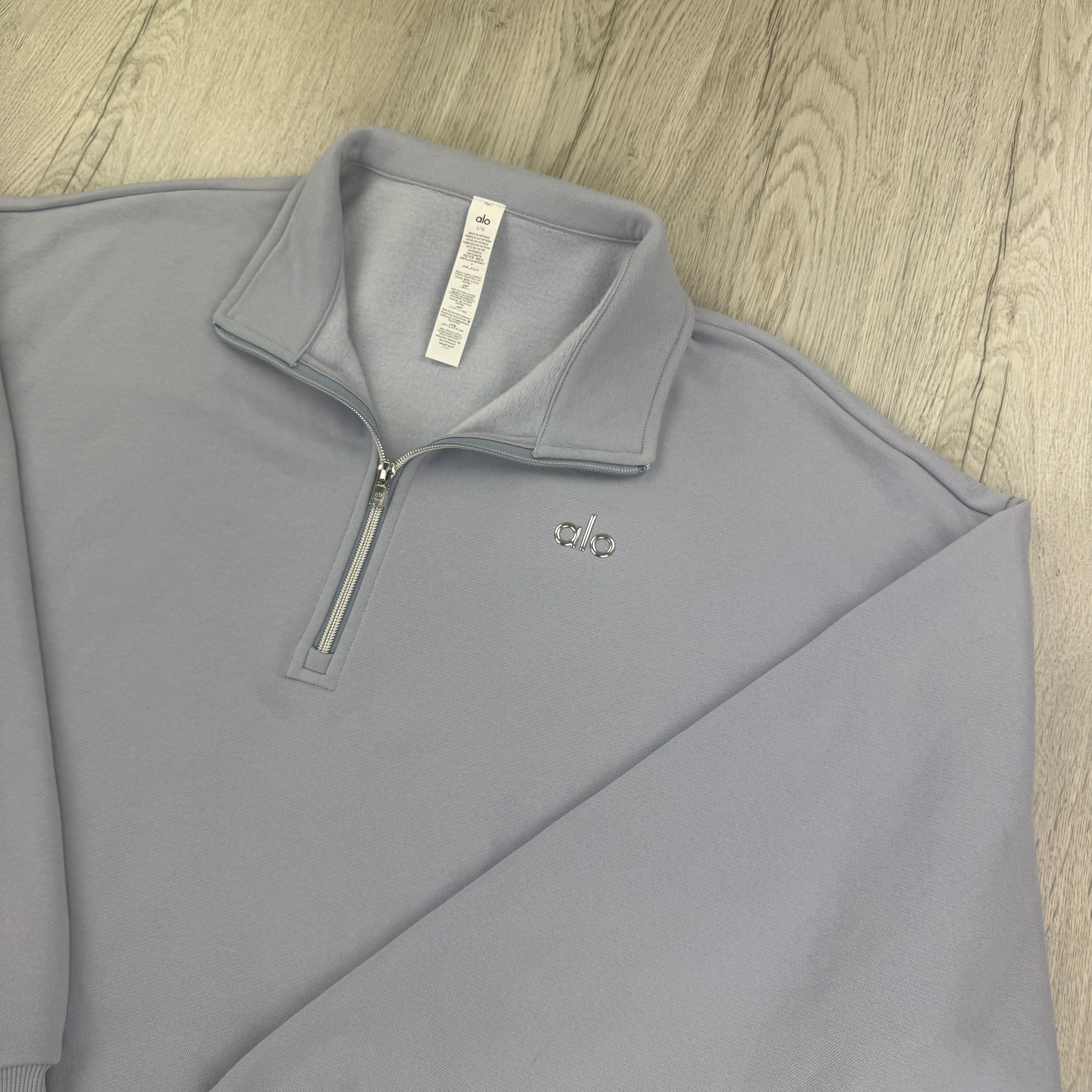 Alo Men’s Baby Blue 1/4 Zip Fleece