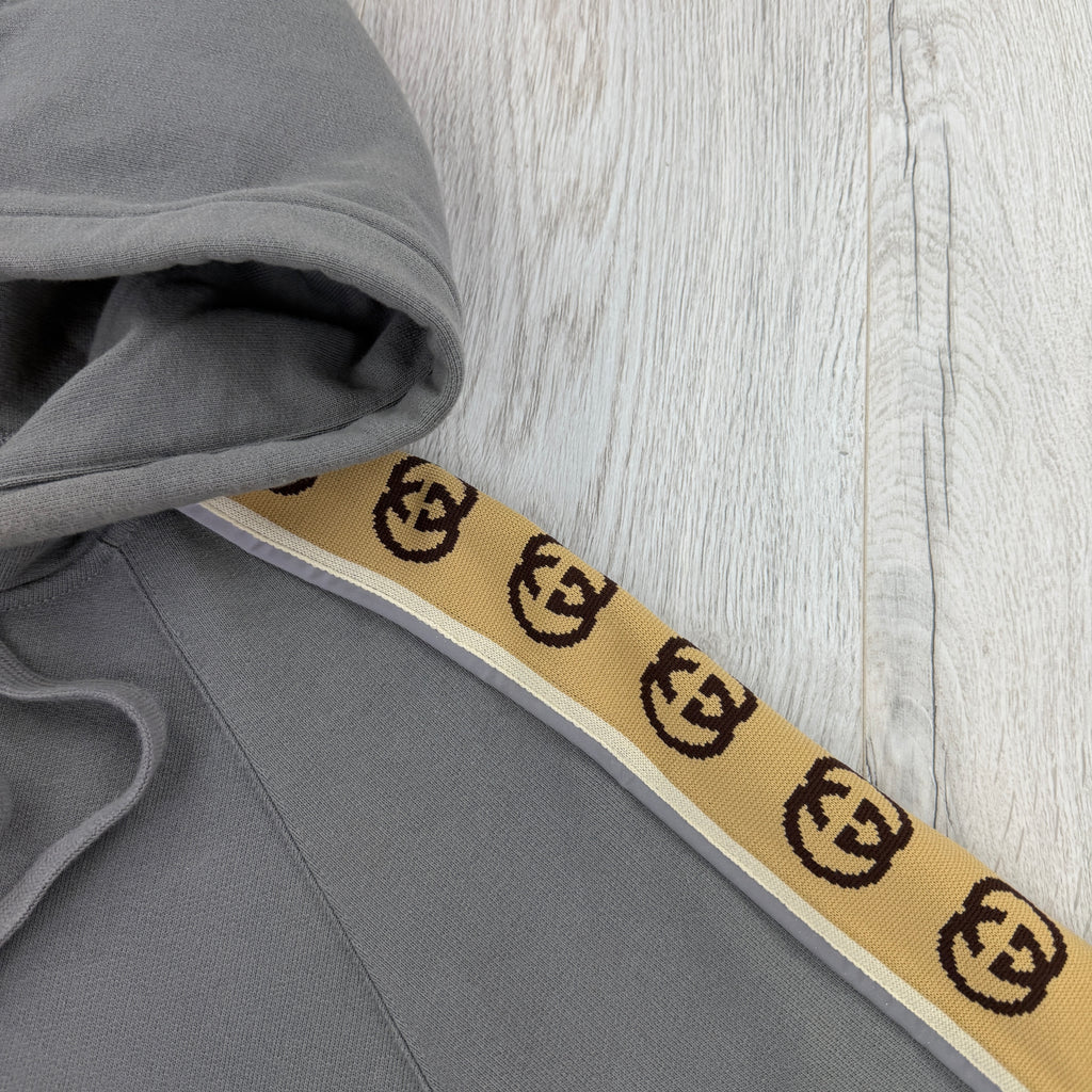 Gucci Men’s Grey Pullover Hoodie - Medium