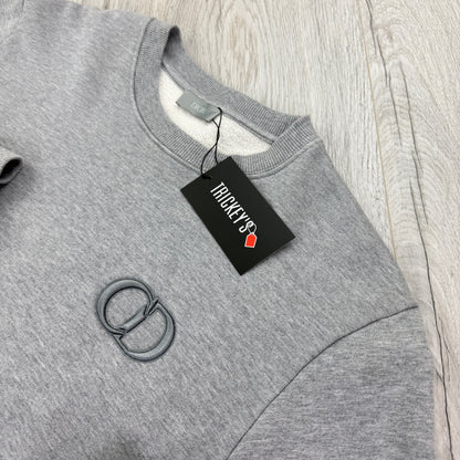 Christian Dior Men’s Grey Crewneck Jumper - Medium Slim