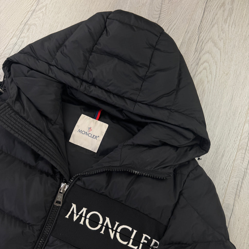 Moncler Men’s Aitton Giubbotto Black Puffer Jacket - Size 3