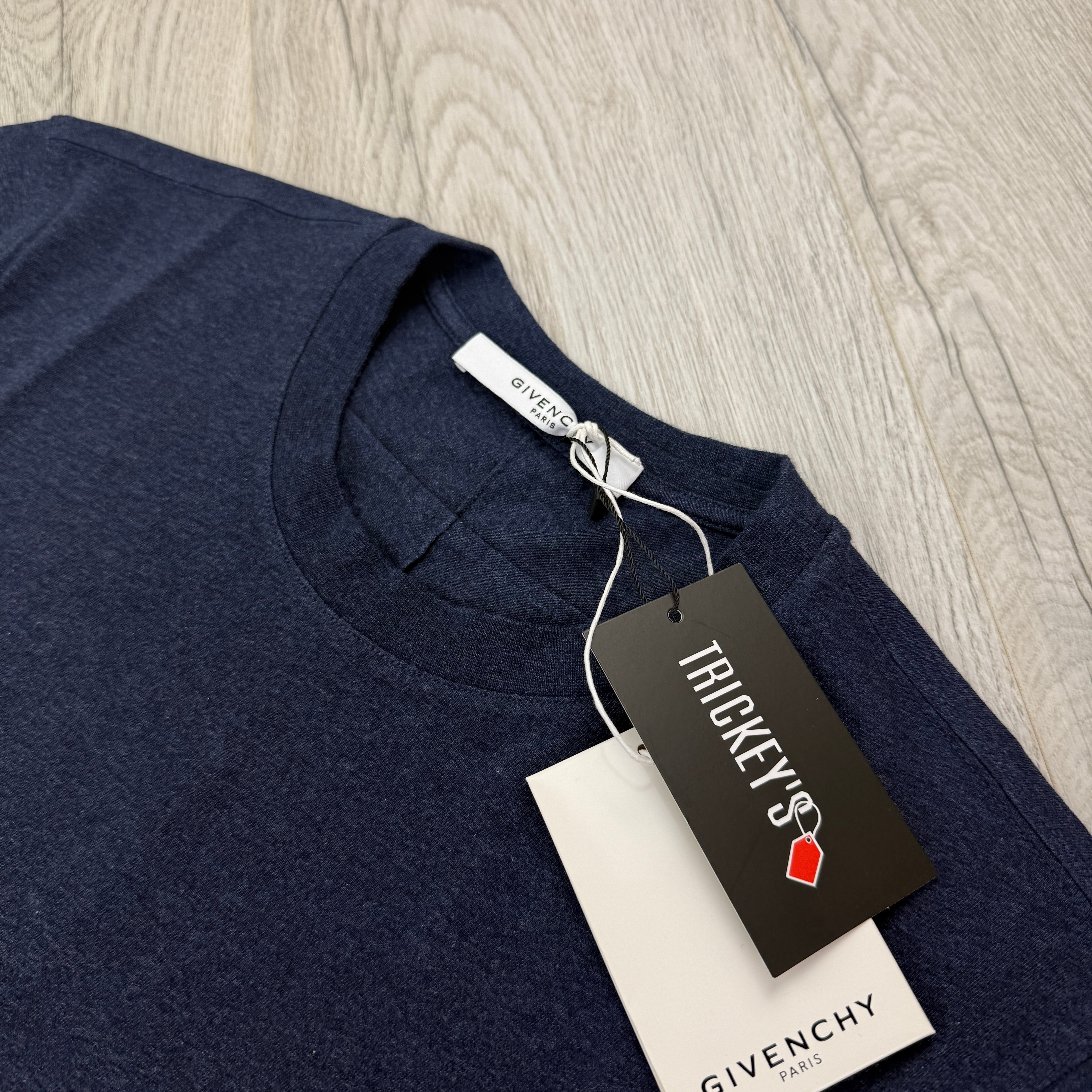 Givenchy Men’s Dark Navy 1 Stat Logo T-shirt - Small Slim