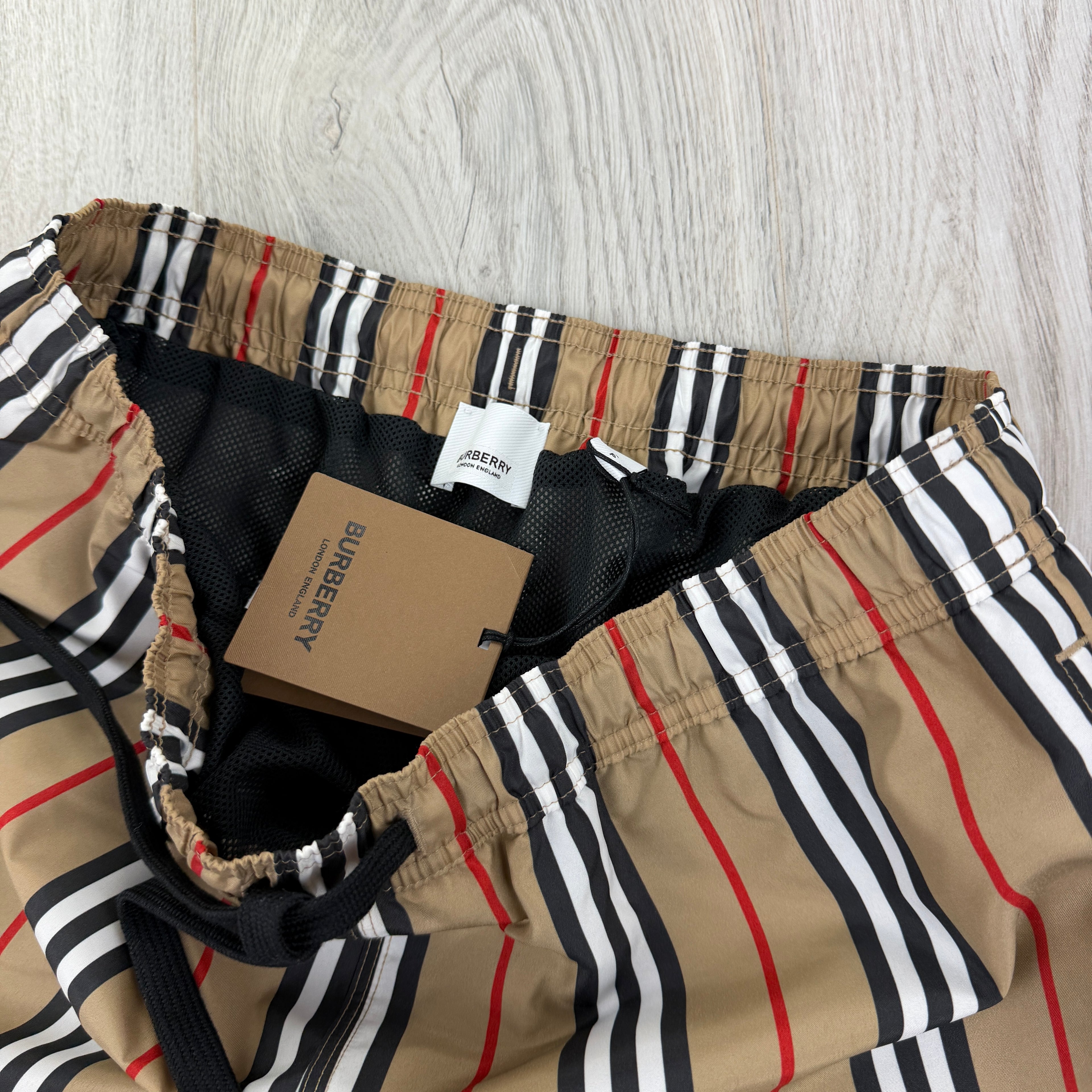 Burberry Men’s Check Drawcord Swim Shorts