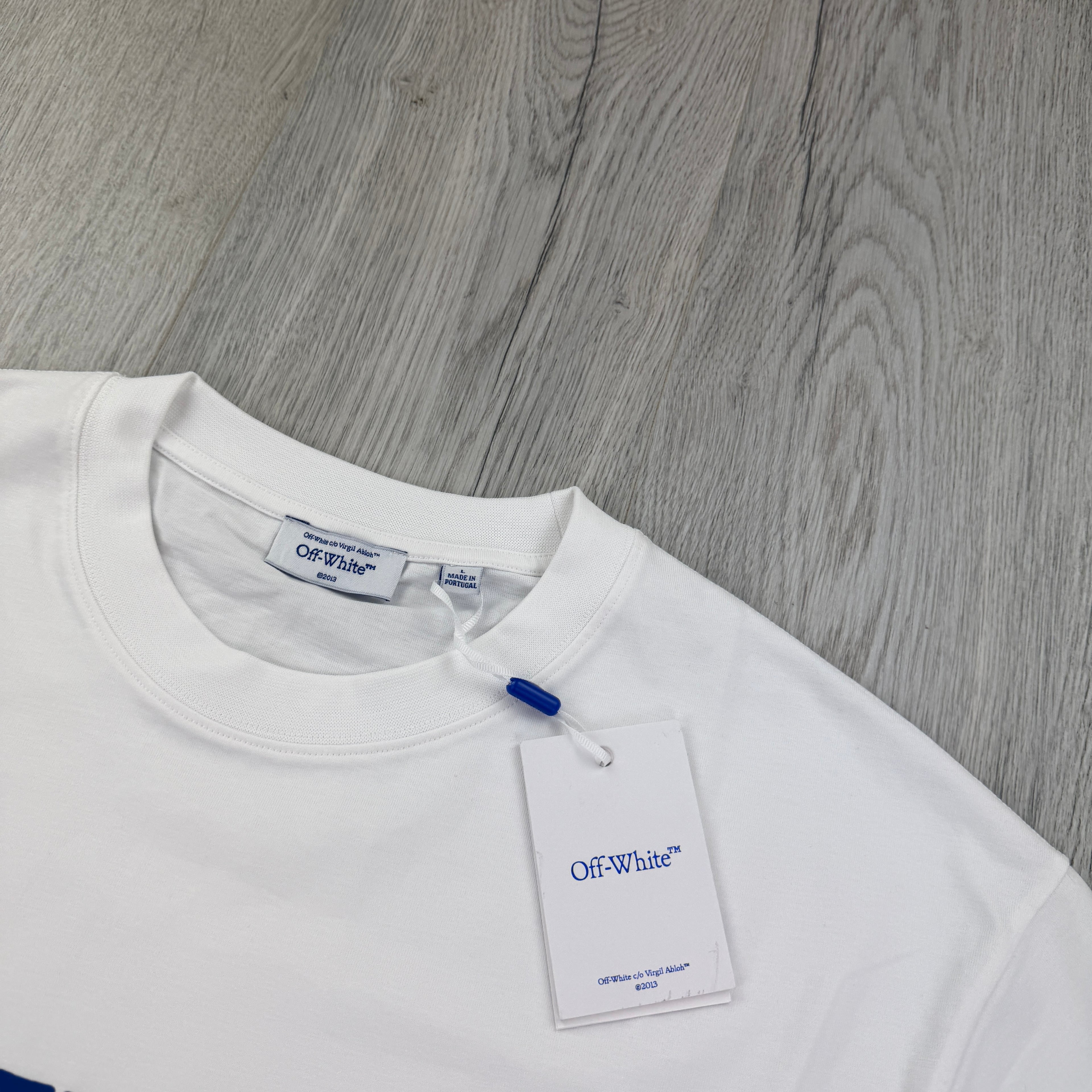 Off White Men’s White T-shirt - Large Oversized