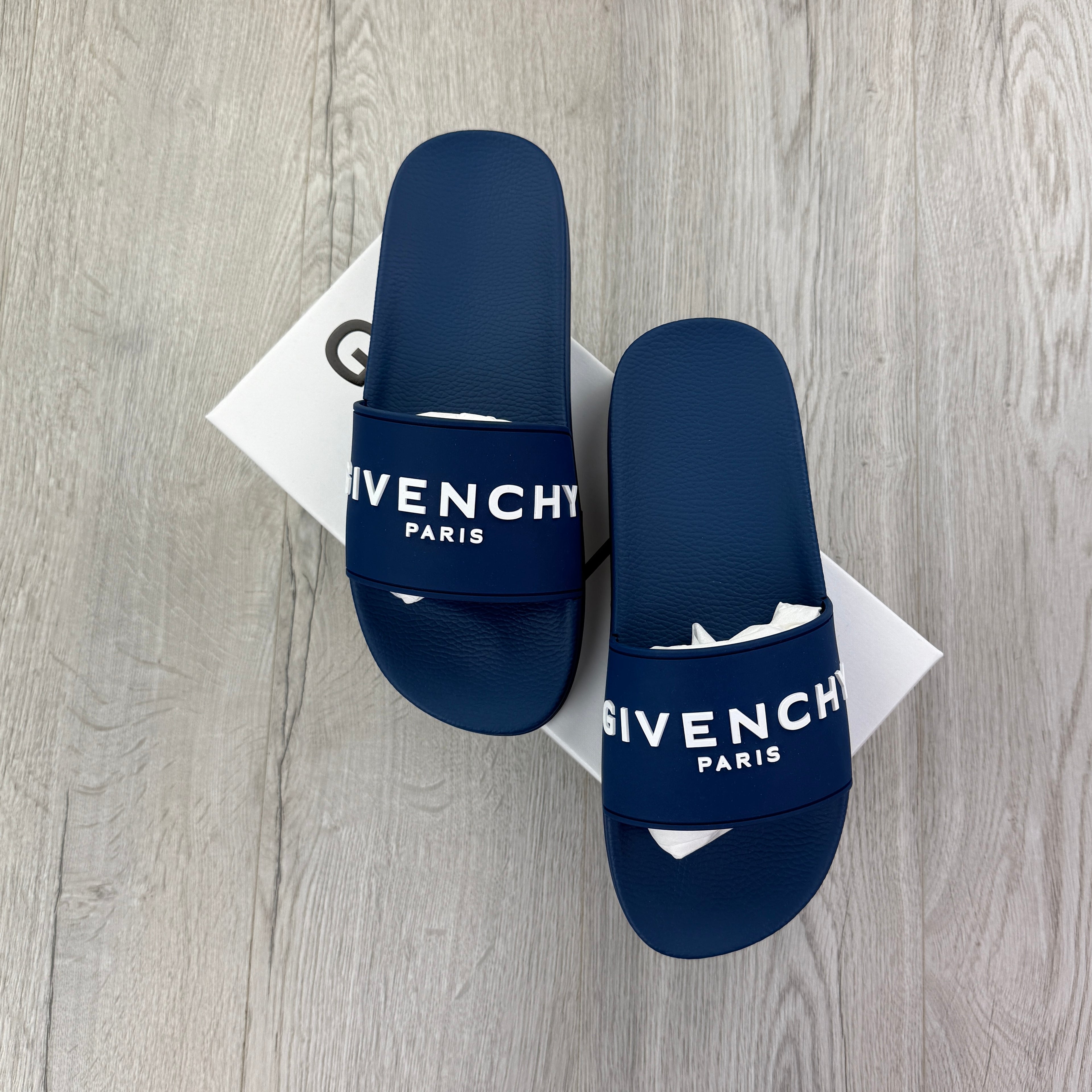 Givenchy Men’s Deep Blue Sliders